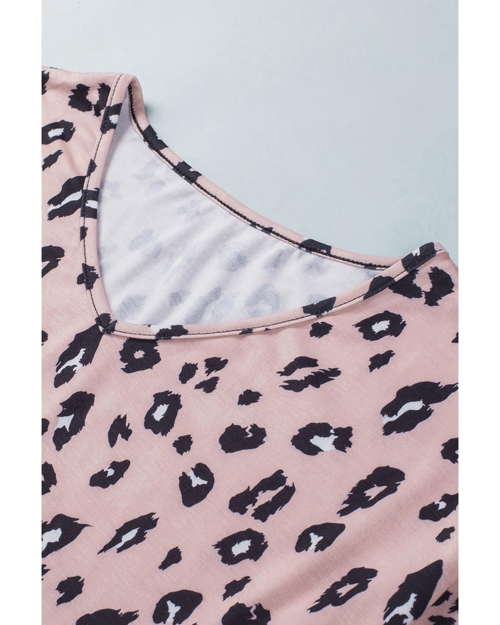 Azura Exchange Leopard Terry Top - M
